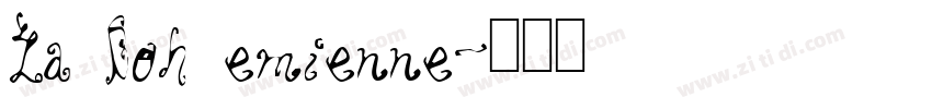 La Bohemienne字体转换